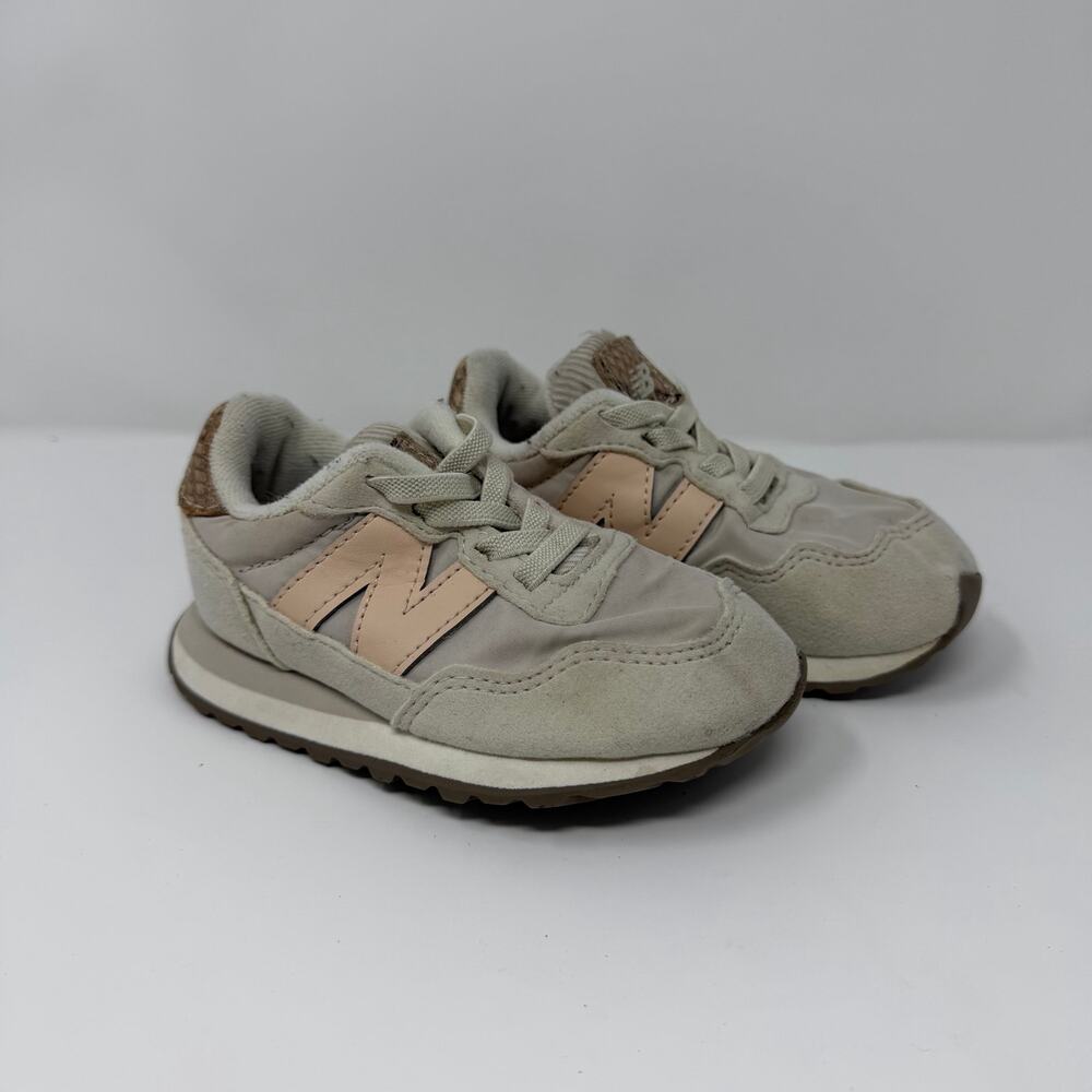 New Balance 237 Toddler Sneakers Cream Pink Size 7